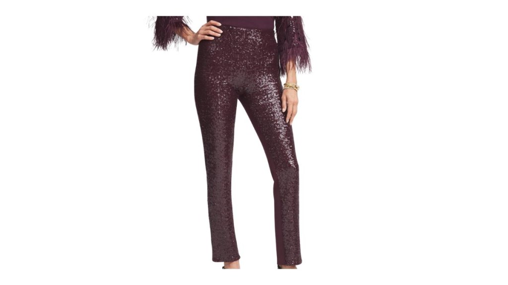 Chico’s Juliet Sequin Front Ankle Pants