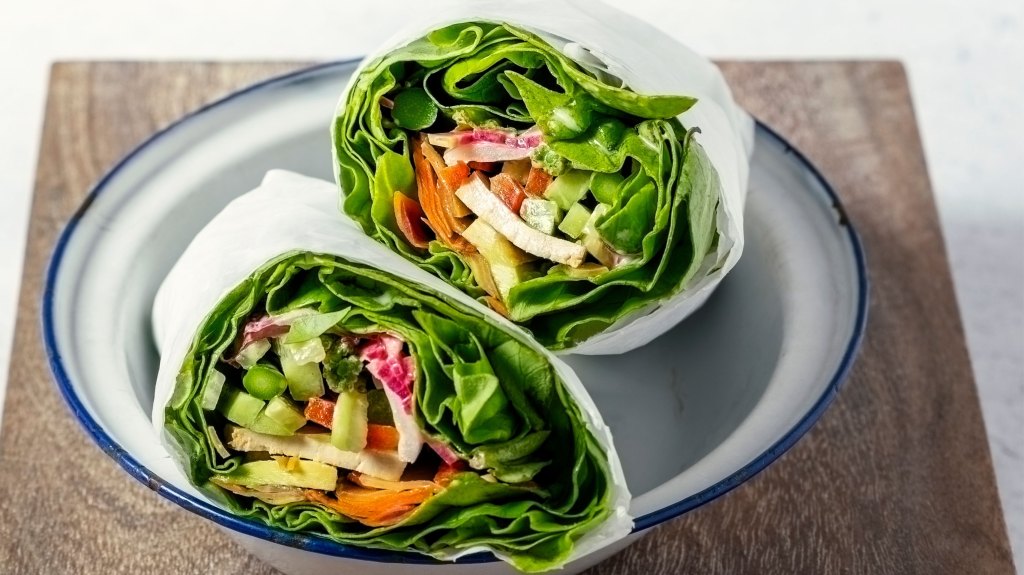 Lettuce wrapped sandwiches