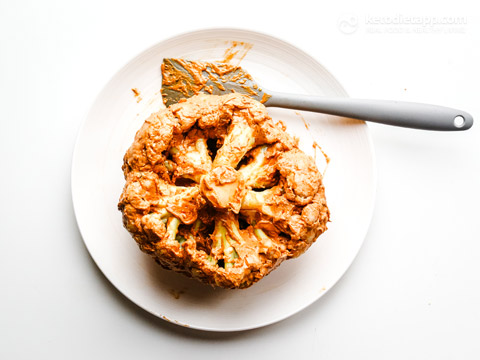 Whole Baked Masala Cauliflower