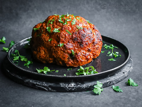 Whole Baked Masala Cauliflower