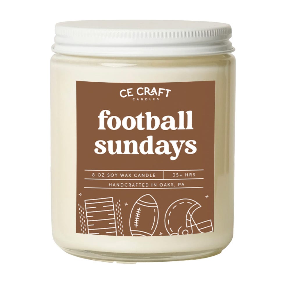 Football Sunday Candle