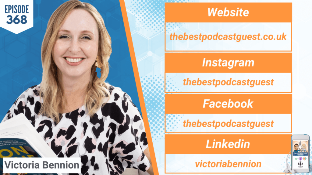 MASTERING PODCAST INTERVIEWS, PODCASTS, PODCAST INTERVIEWS, INTERVIEW, BUSINESS, BUSINESS SUCCESS, THE BEST PODCAST GUEST, PODCAST GUEST, VICTORIA BENNION, FDN, FDNTRAINING, HEALTH DETECTIVE PODCAST, BUSINESS TIPS, DETECTIVE EV, EVAN TRANSUE, HEALTH COACH