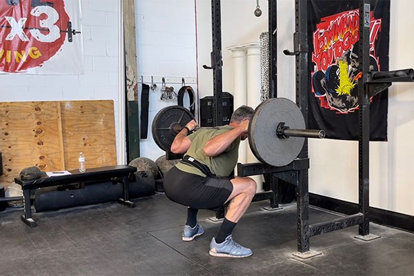 eric working on his squat