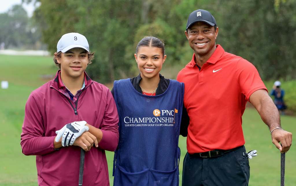 Tiger, Sam and Charlie Woods, 2023