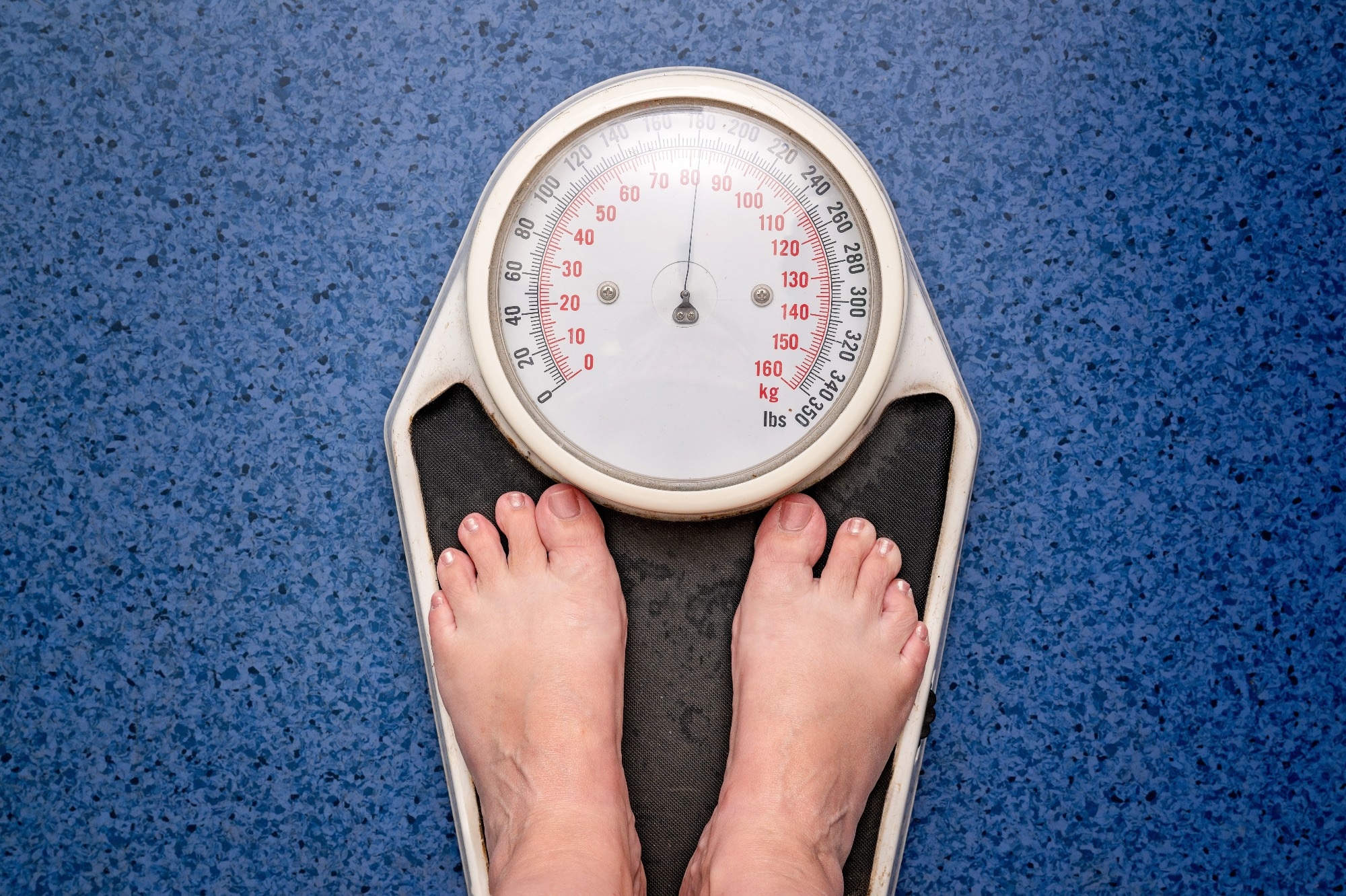 Scales showing overweight