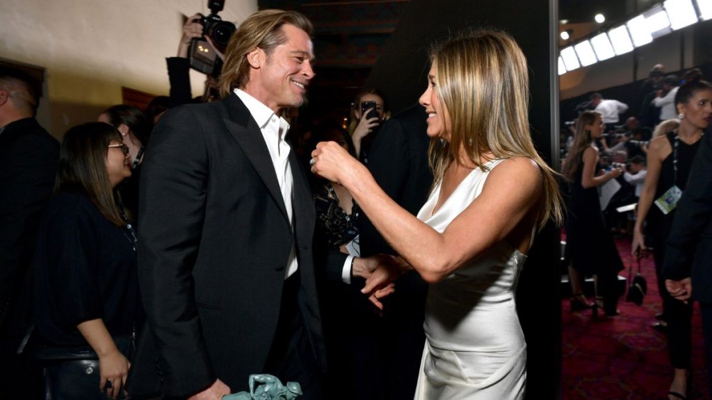 Jennifer Aniston and Brad Pitt in 2022