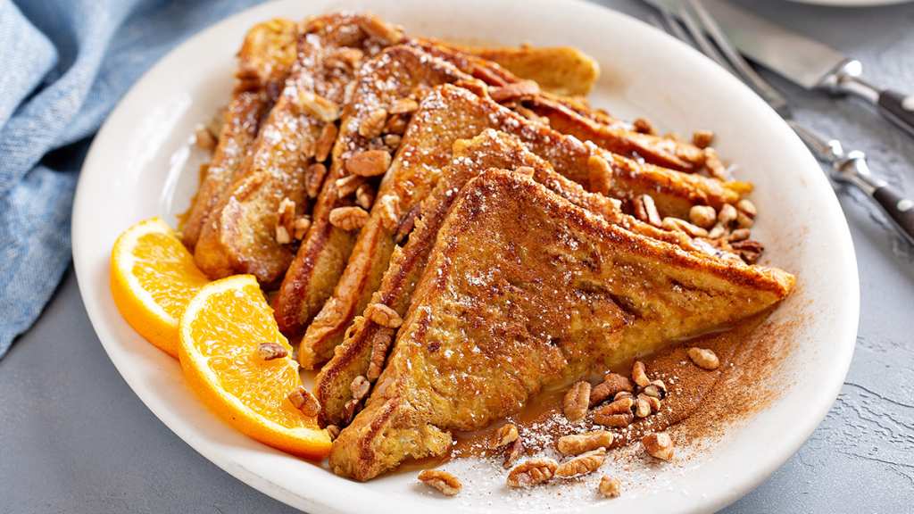 Orange-pecan air fryer French toast