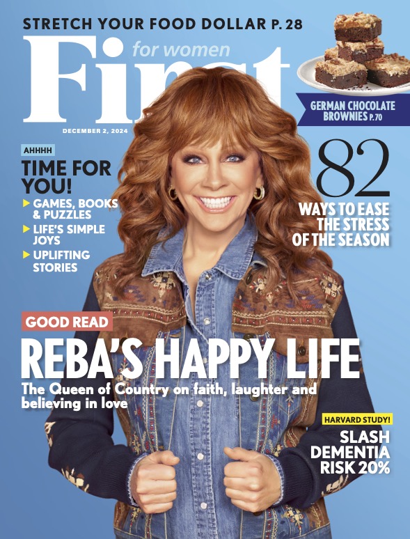 Reba McEntire on the cover of FIRST for Women