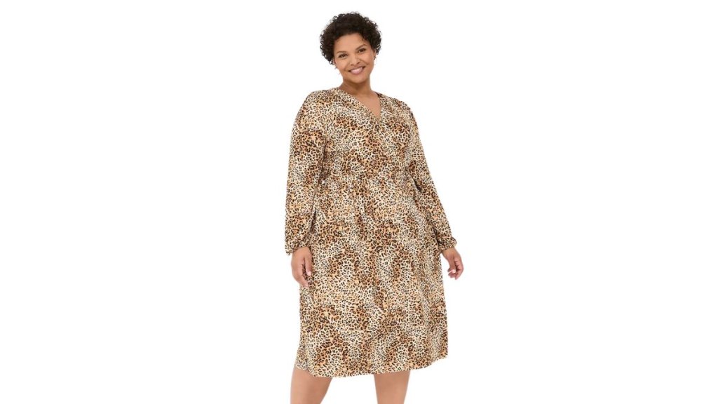 Lane Bryant Faux-Wrap Jersey Dress