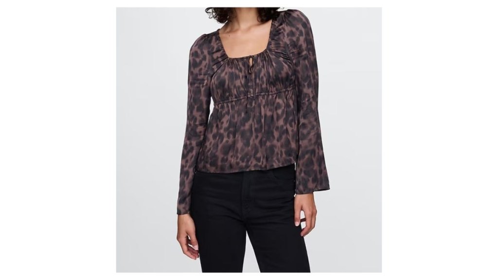 Gap Satin Square-Neck Top