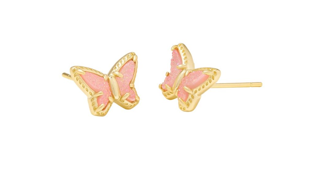 Dolly Parton x Kendra Scott Gold Butterfly Small Stud Earrings