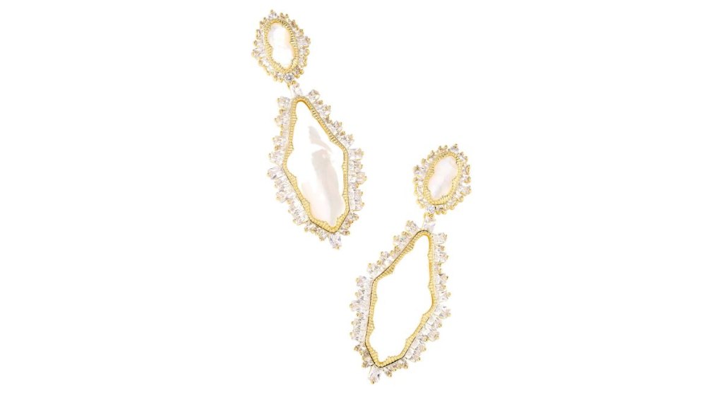 Dolly Parton x Kendra Scott Convertible Gold Crystal Statement Earrings