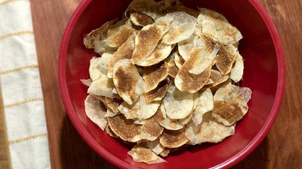 Bowl of potato chips