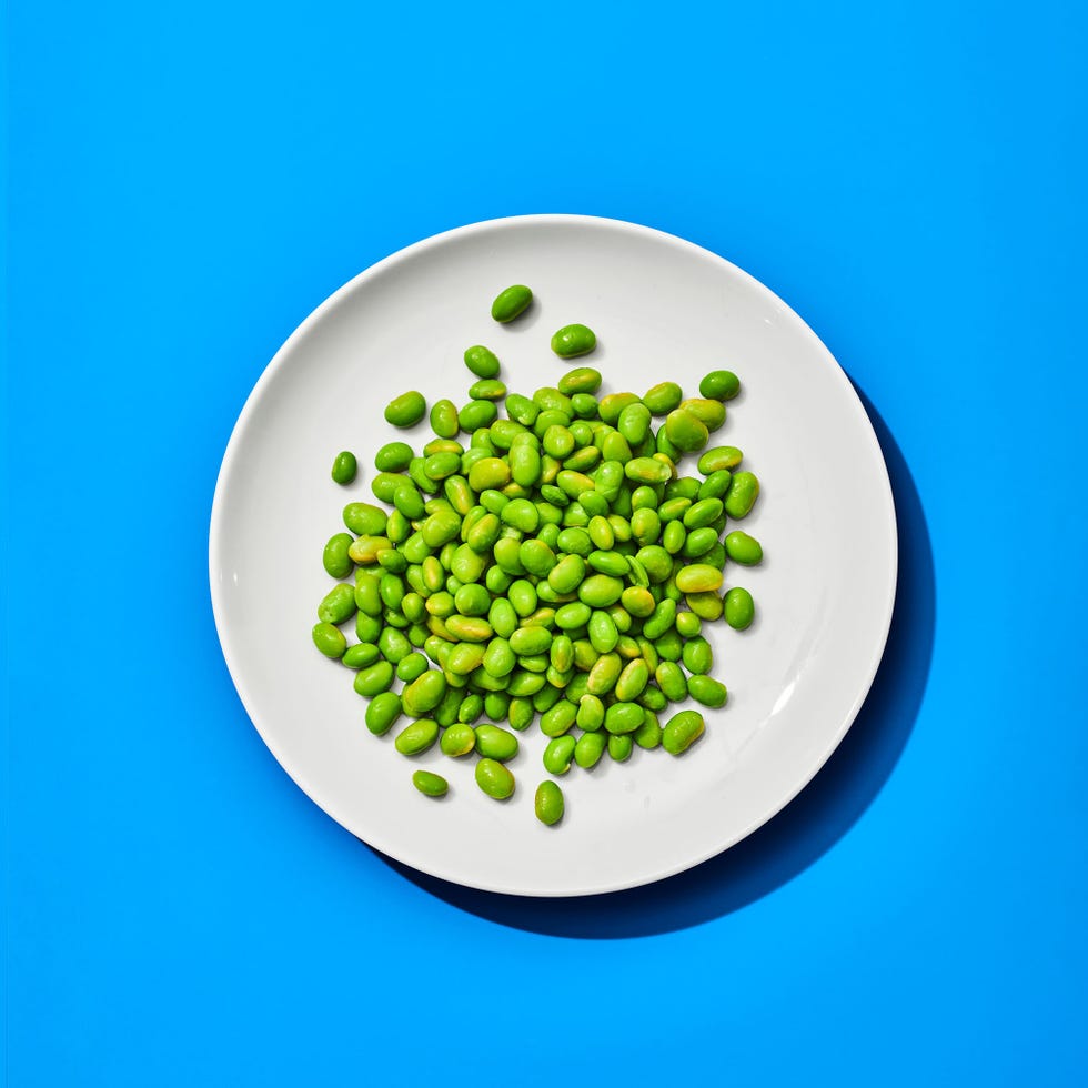 a bowl of edamame