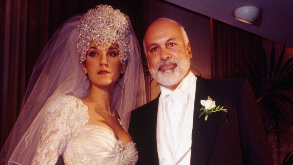  Céline Dion and René Angélil at their wedding