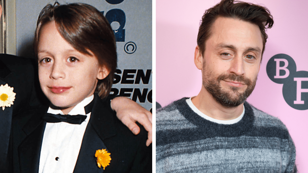 Kieran Culkin in 1991 and 2024