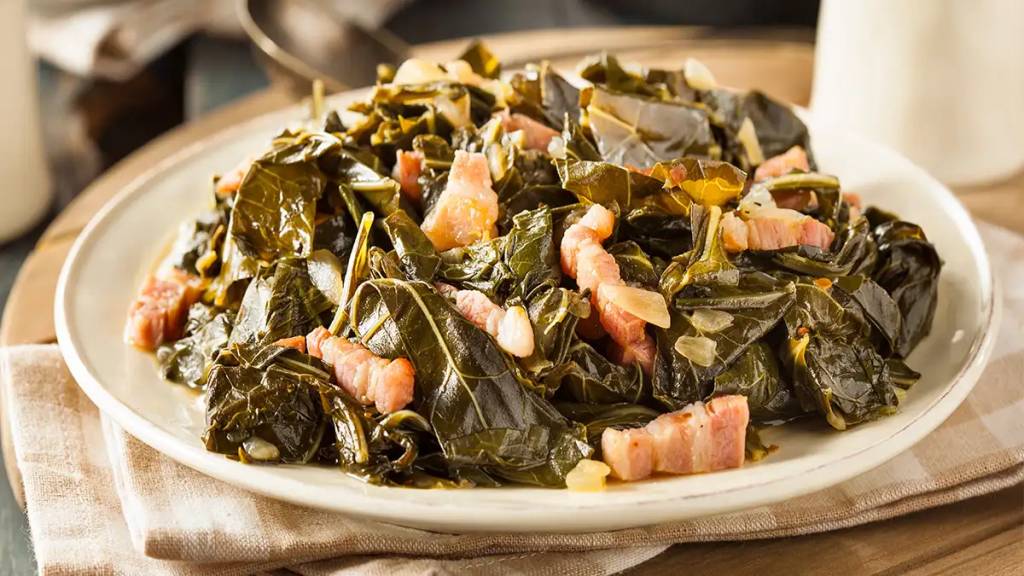 Instant Pot collard greens as part of a roundup of Kwanzaa recipes