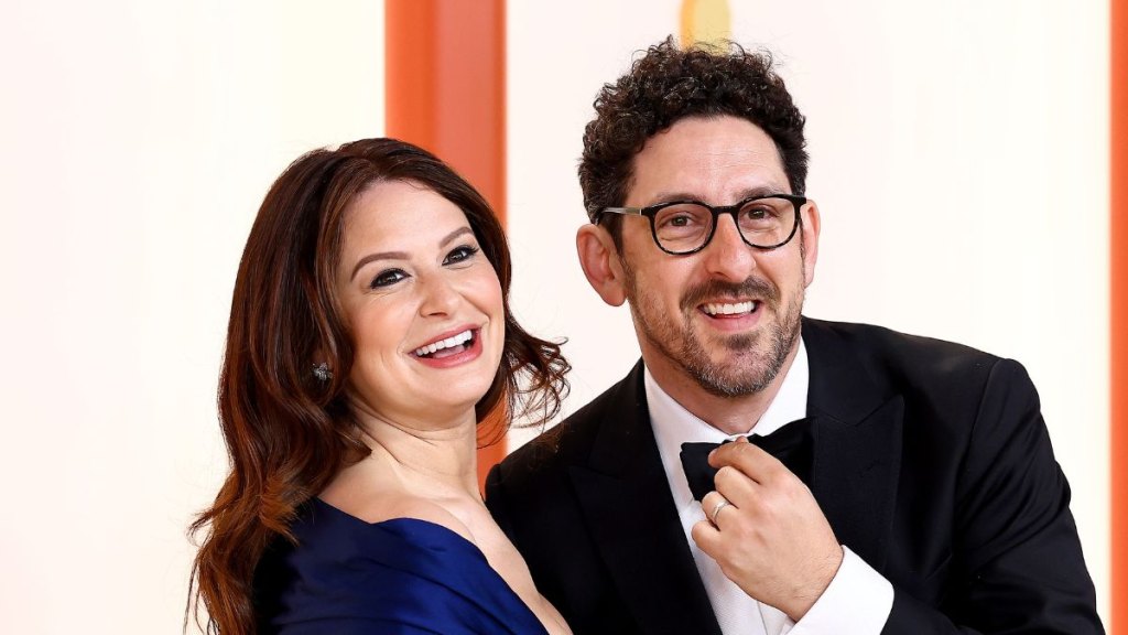 Katie Lowes and Adam Shapiro in 2023