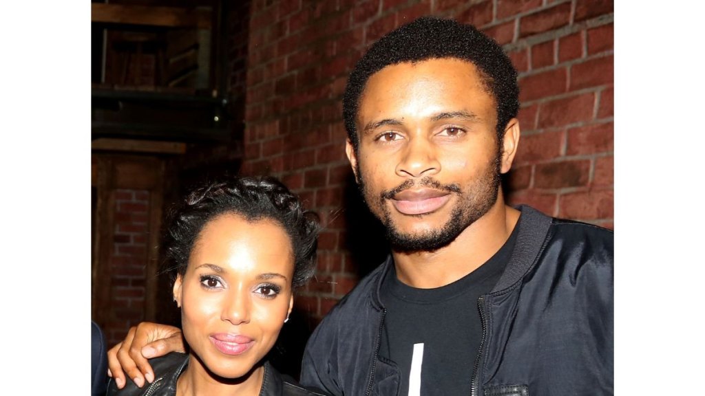 Kerry Washington and Nnamdi Asomugha in 2015