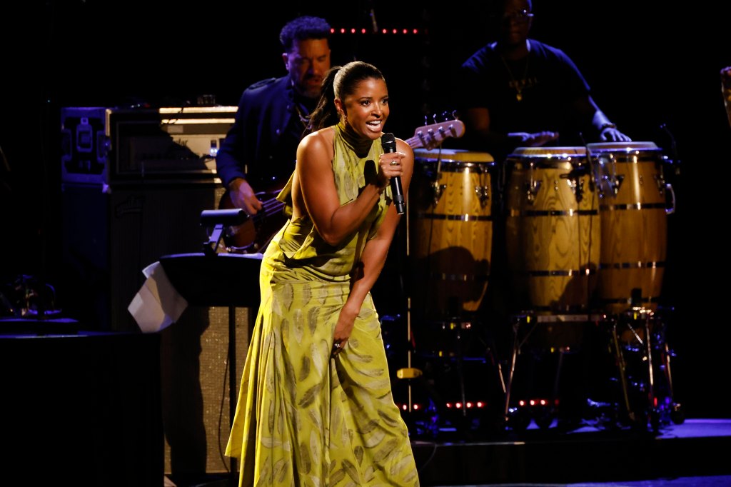 Renée Elise Goldsberry performing in 2024