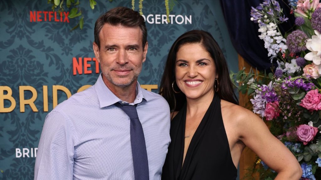 Scott Foley and Marika Domińczyk in 2024