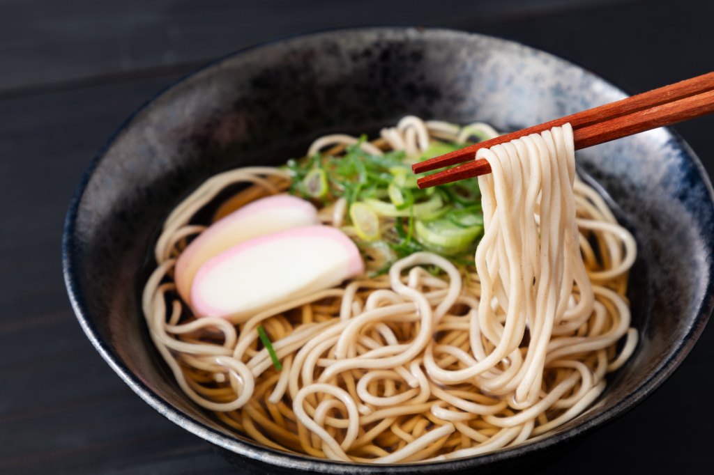 Toshikoshi soba as part of a roundup of lucky New Year's food traditions