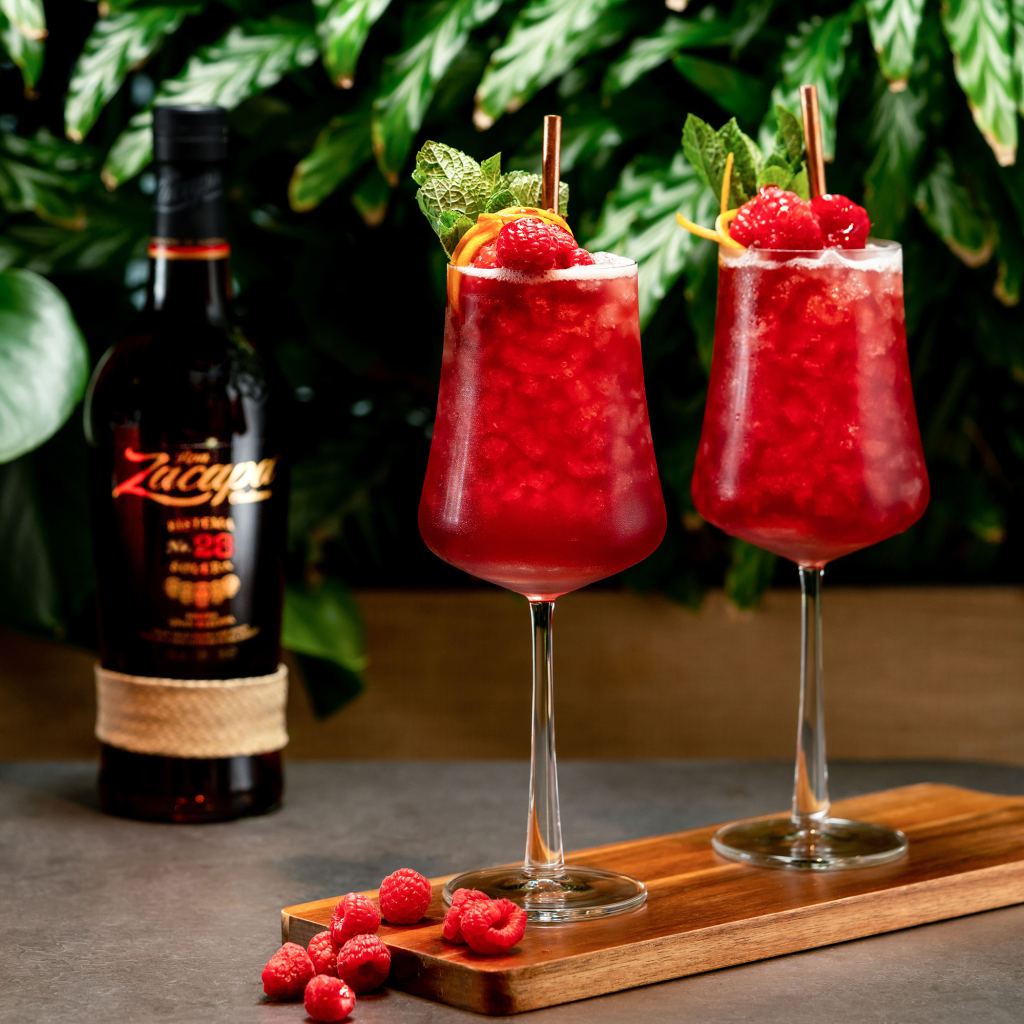 Zacapa Harmony Cobbler as part of a recipe roundup of New Year's Eve appetizers