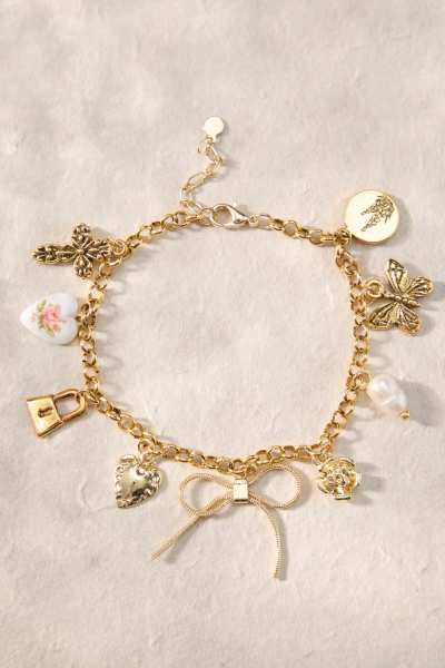 Altar’d State Bow Statement Charm Bracelet