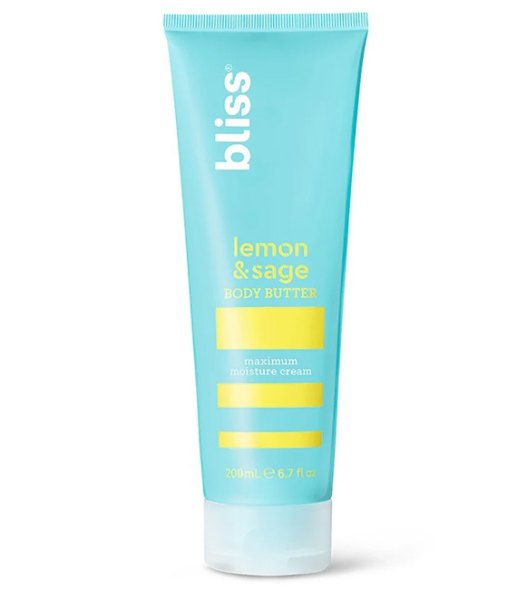 Bliss Lemon and Sage Body Butter, one of the best winter skin care products