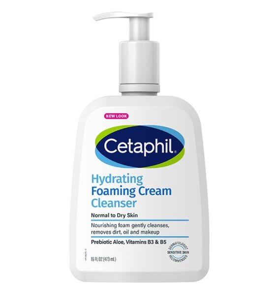 Cetaphil Hydrating Foaming Cream Cleanser, one of the best winter skin care products