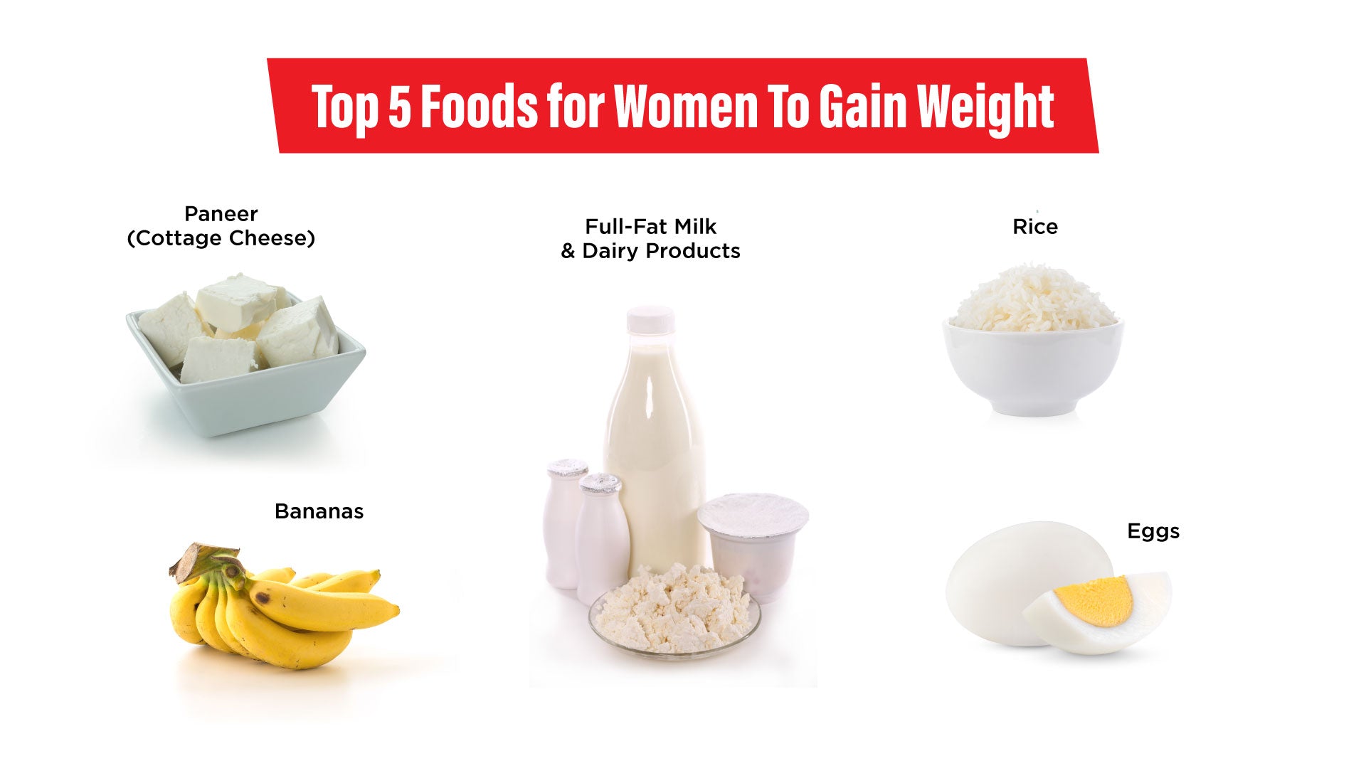 Top 5 Foods for Women To Gain Weight