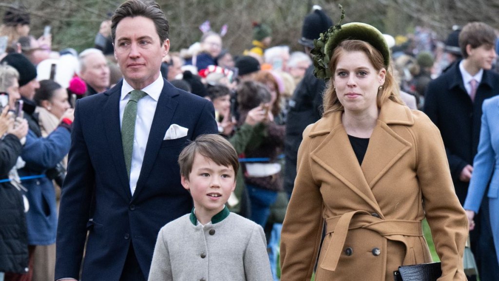 Edoardo Mapelli Mozzi, Christopher Woolf and Princess Beatrice in 2024