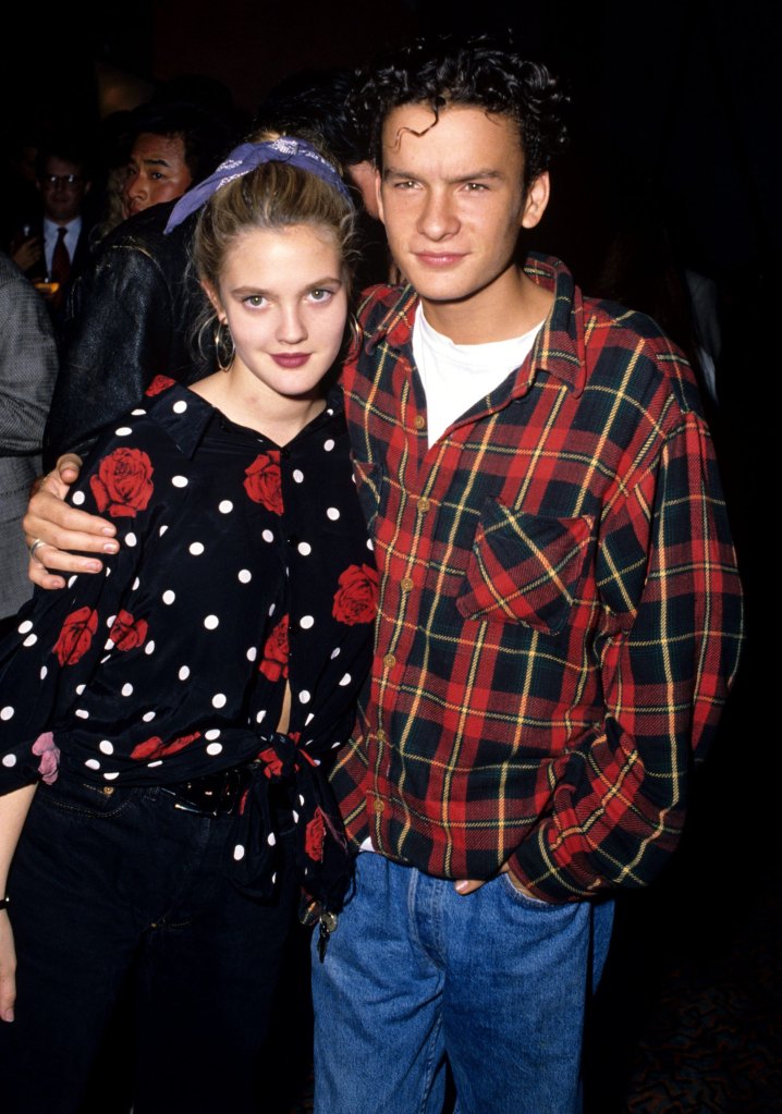 Drew Barrymore and Balthazar Getty in 1990