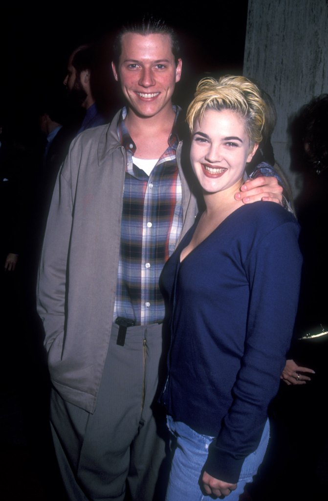 Drew Barrymore and Corin Nemec in 1992