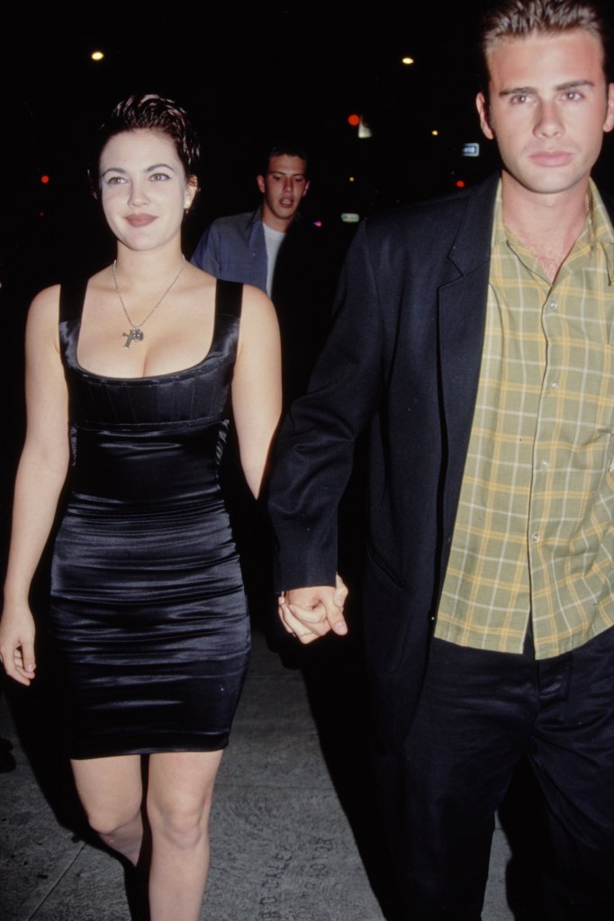 Drew Barrymore and Jamie Walters in 1992