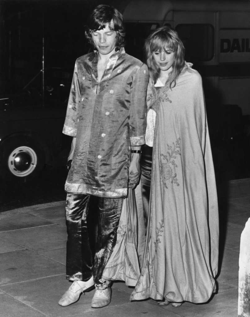 Mick Jagger and Marianne Faithfull in 1967