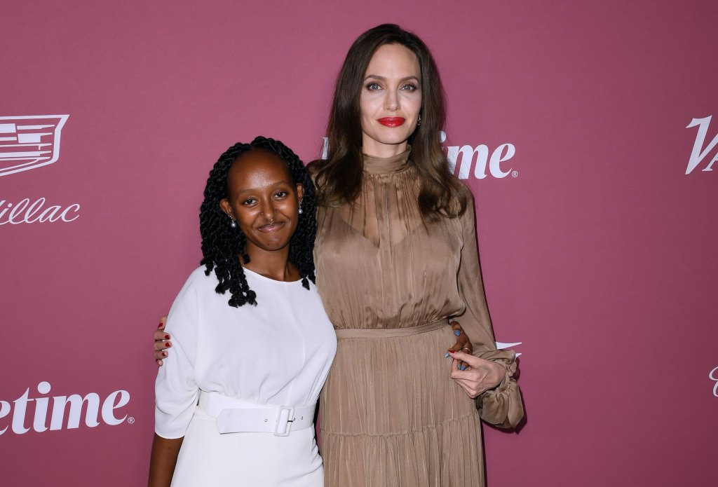 Zahara Jolie-Pitt and Angelina Jolie, 2021