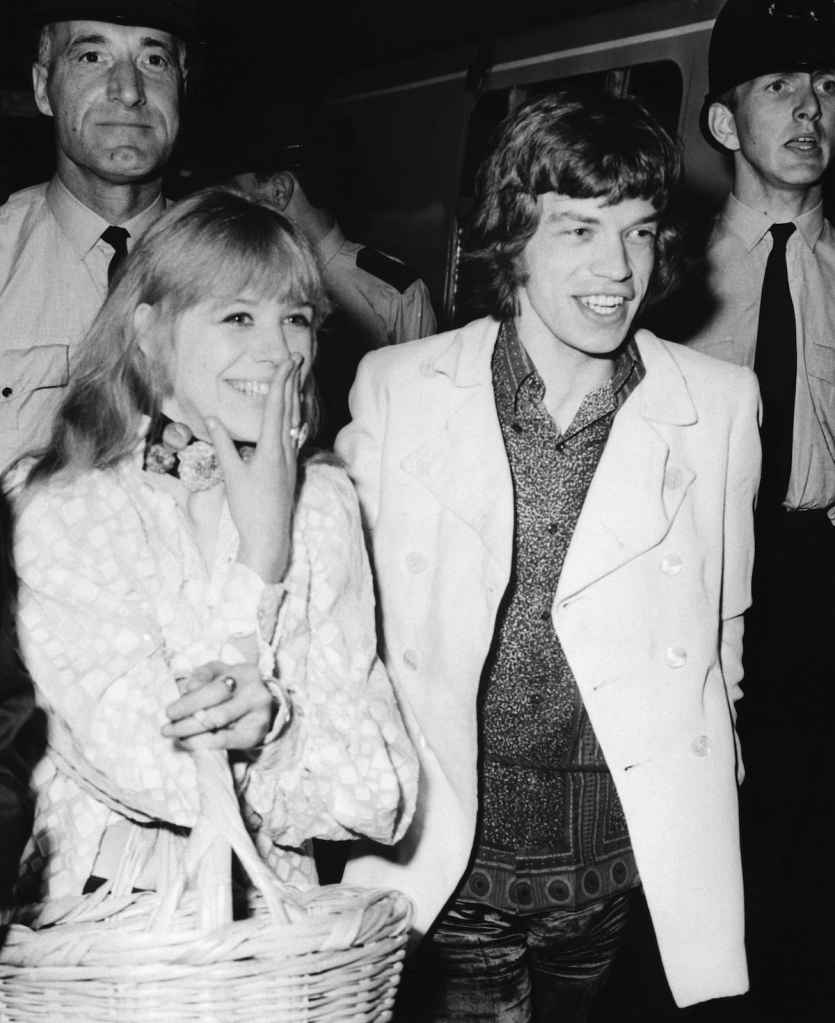 Marianne Faithfull and Mick Jagger in 1967