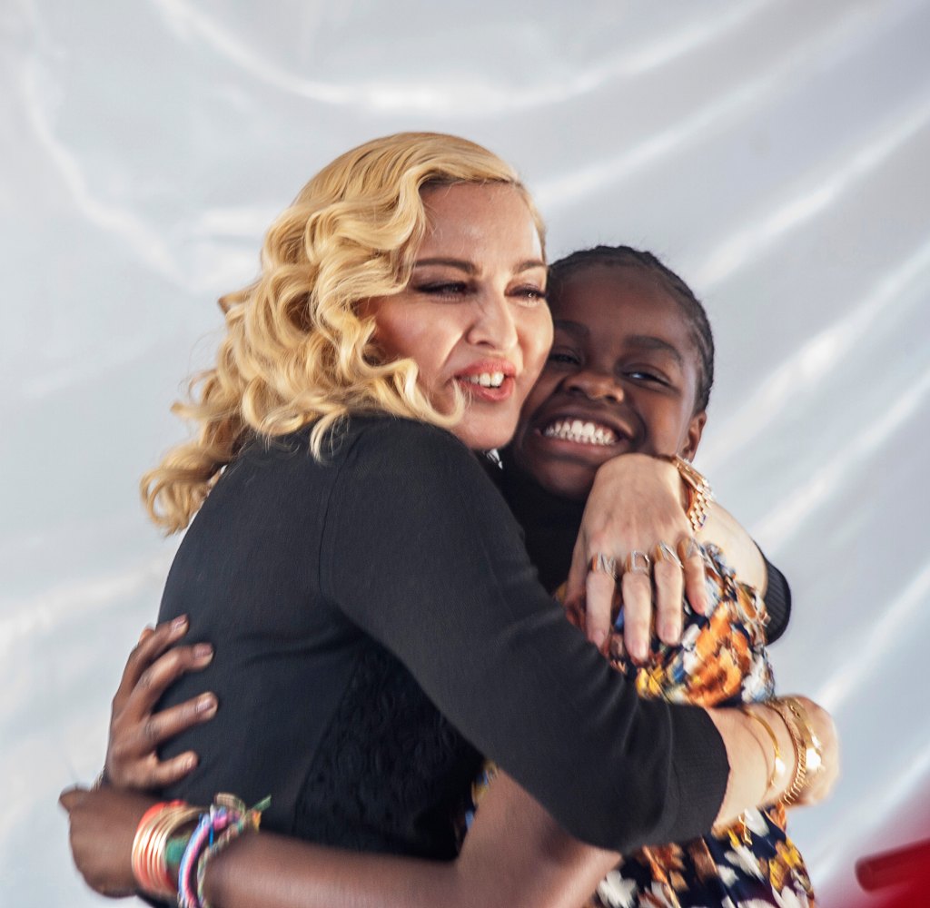 Madonna and Mercy James, 2017