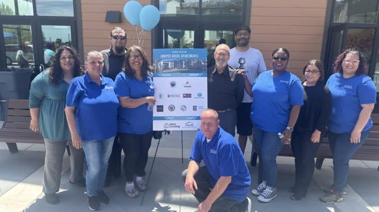 MHALA staff at grand opening for Juniper Grove Apartments in Palmdale.