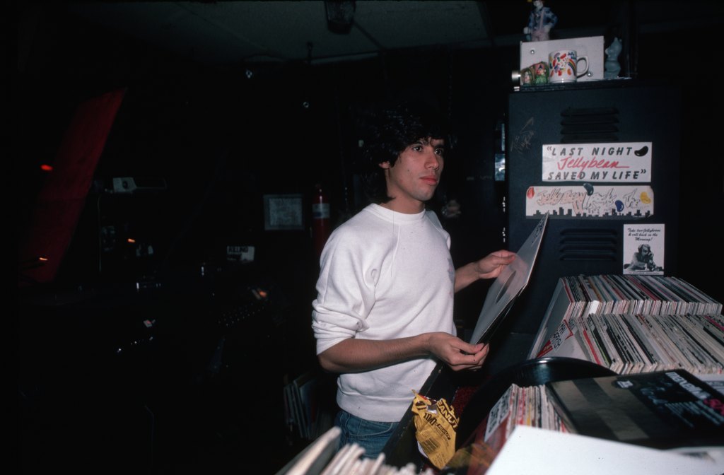 Jellybean Benitez at the DJ booth in 1983