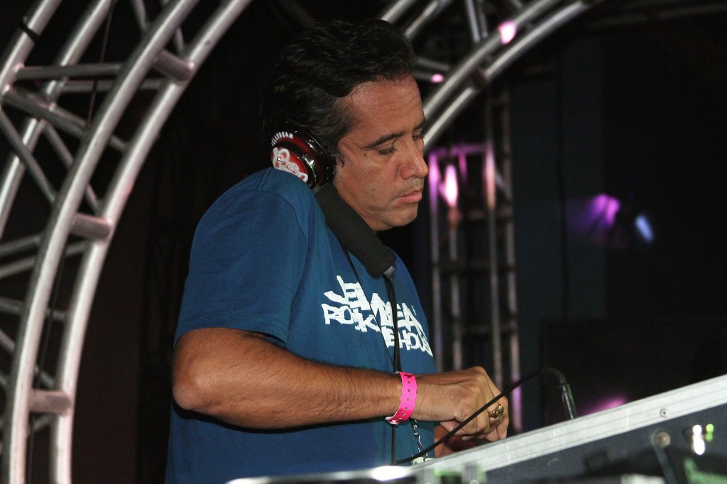 Jellybean Benitez at the DJ booth in 2015