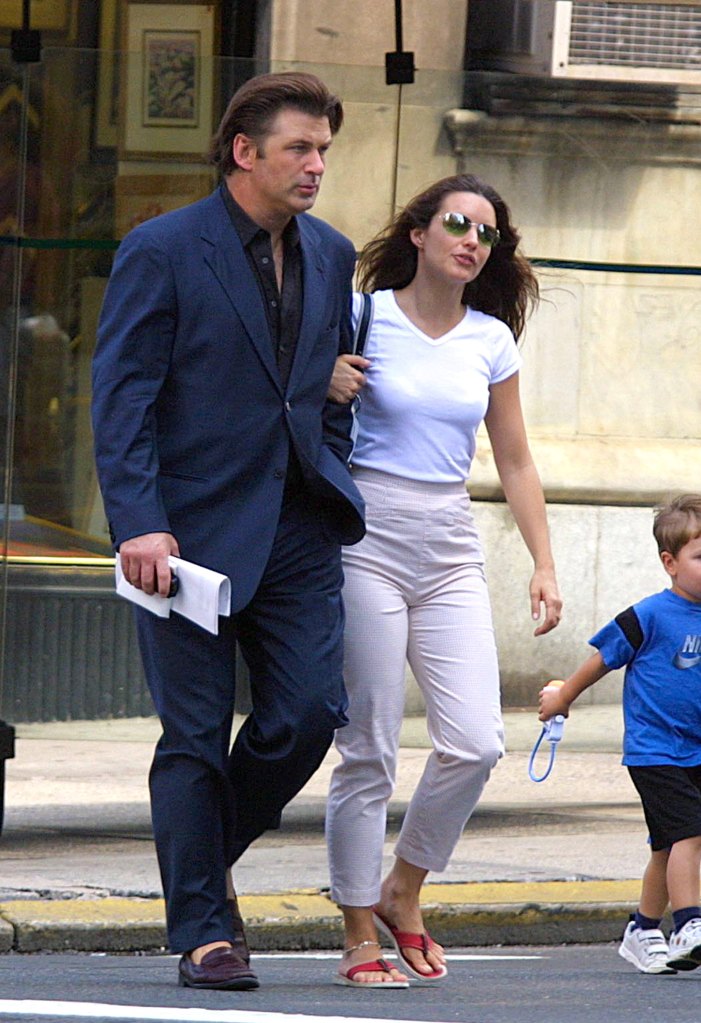 Kristin Davis and Alec Baldwin in 2001