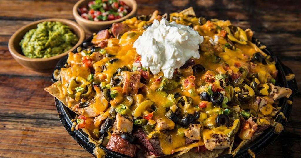 Loaded nachos as part of a guide on how to reheat nachos