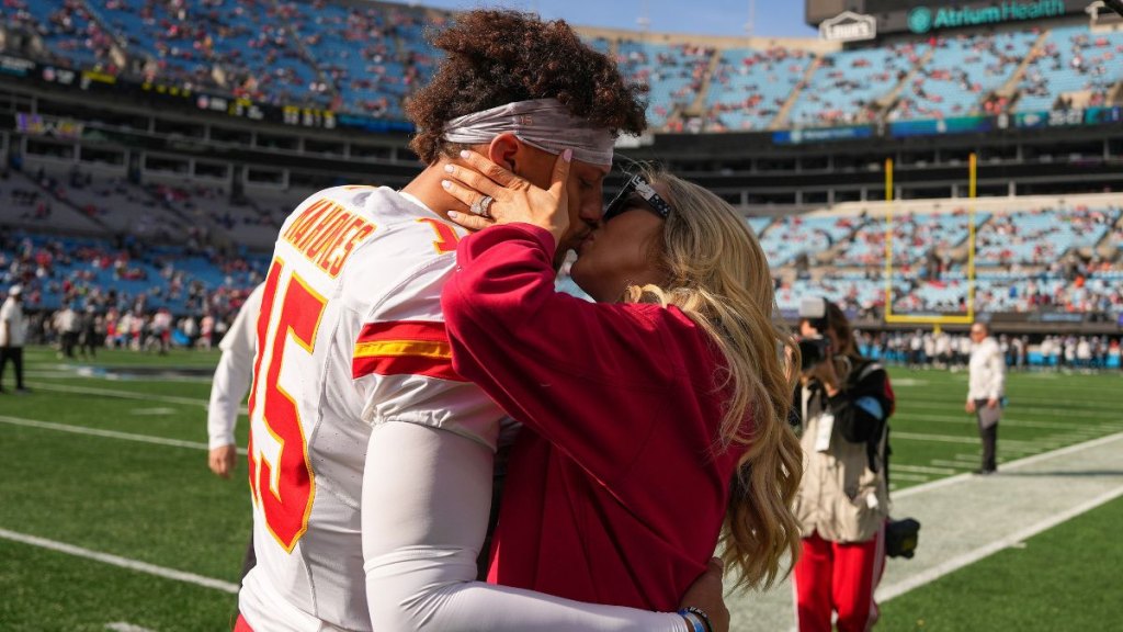 Patrick and Brittany Mahomes in 2024