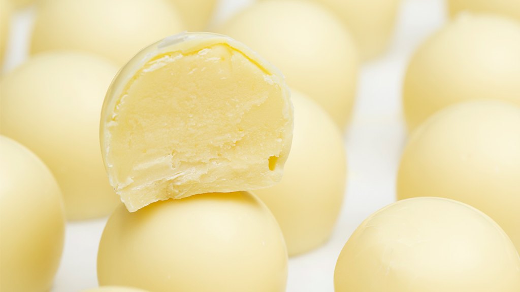 White chocolate truffles