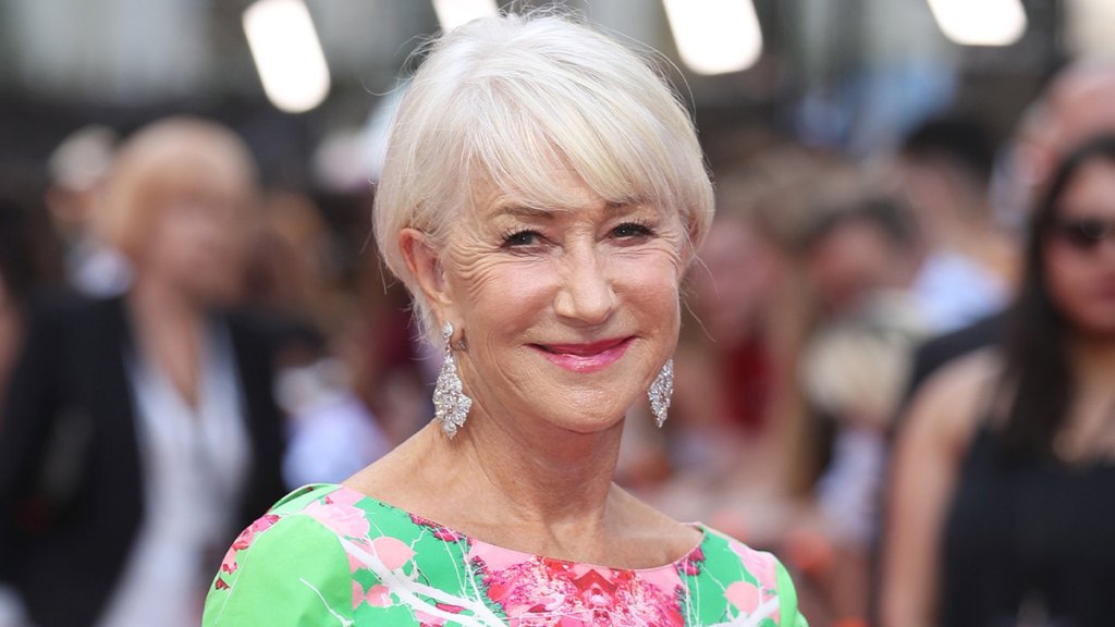 Helen Mirren with a pixie cut, one of the best hairstyles for receding hairline