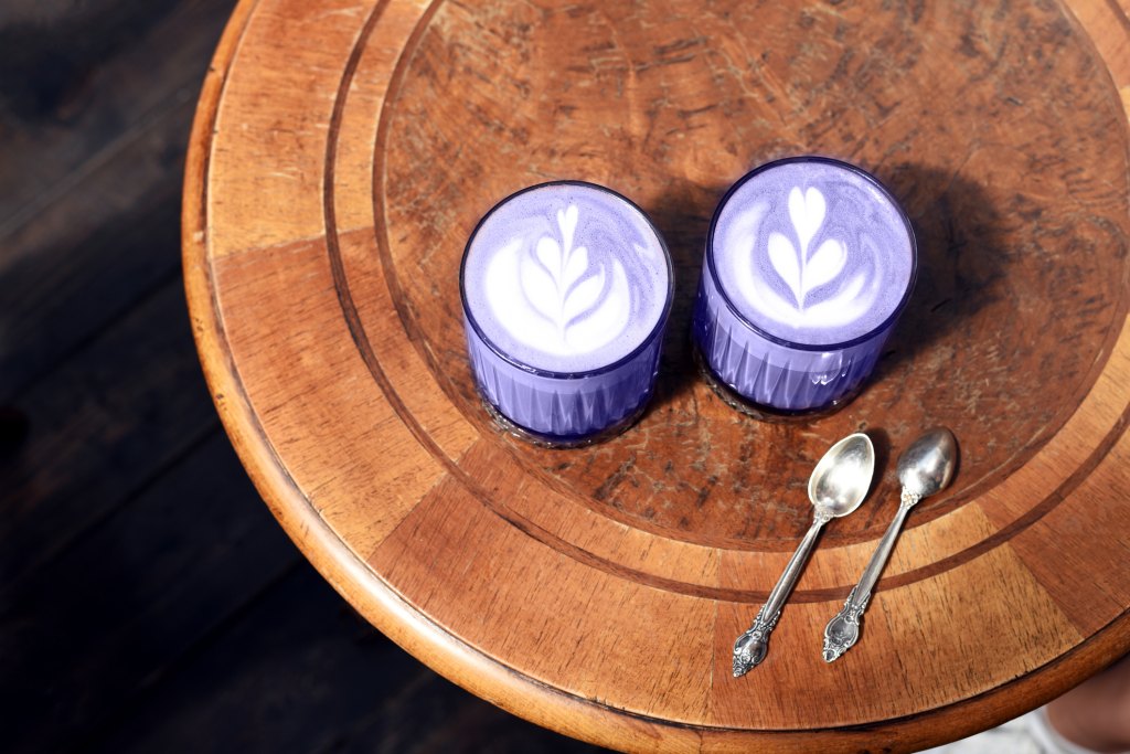 starbucks new lavender oatmilk matcha latte from the spring menu