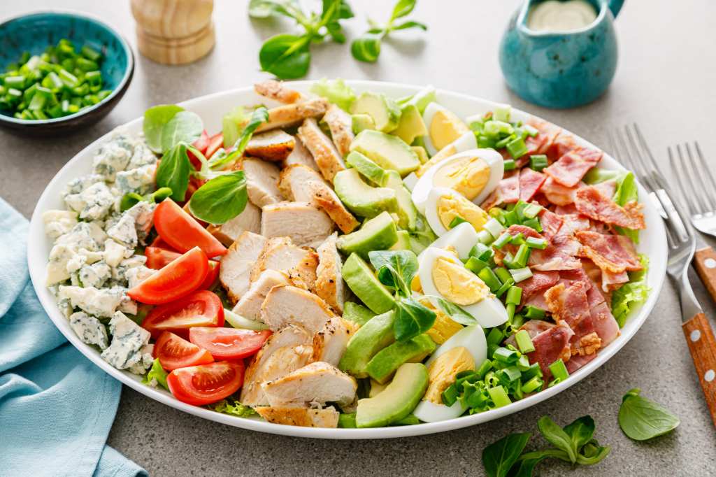 Cobb salad, traditional American cuisine that Jennifer Aniston ate on the set of 'Friends'