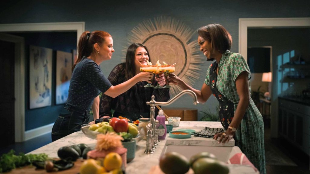 Sweet_Magnolias_S4_ Pour it Out - Heather Headley as Helen - JoAnna Garcia Swisher as Maddie - Brooke Elliott as Dana Sue.jpg